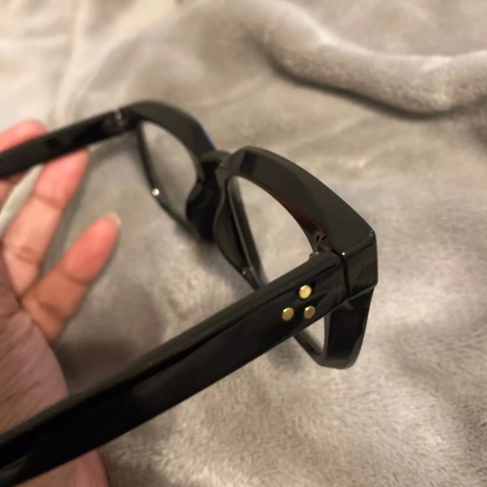 Black square shein glasses (worn once)